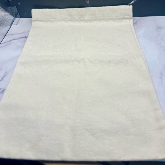 Saint Laurent Soft Canvas Flannel Dust Pouch with Black Logo 13.5 x 10” - Picture 3 of 4